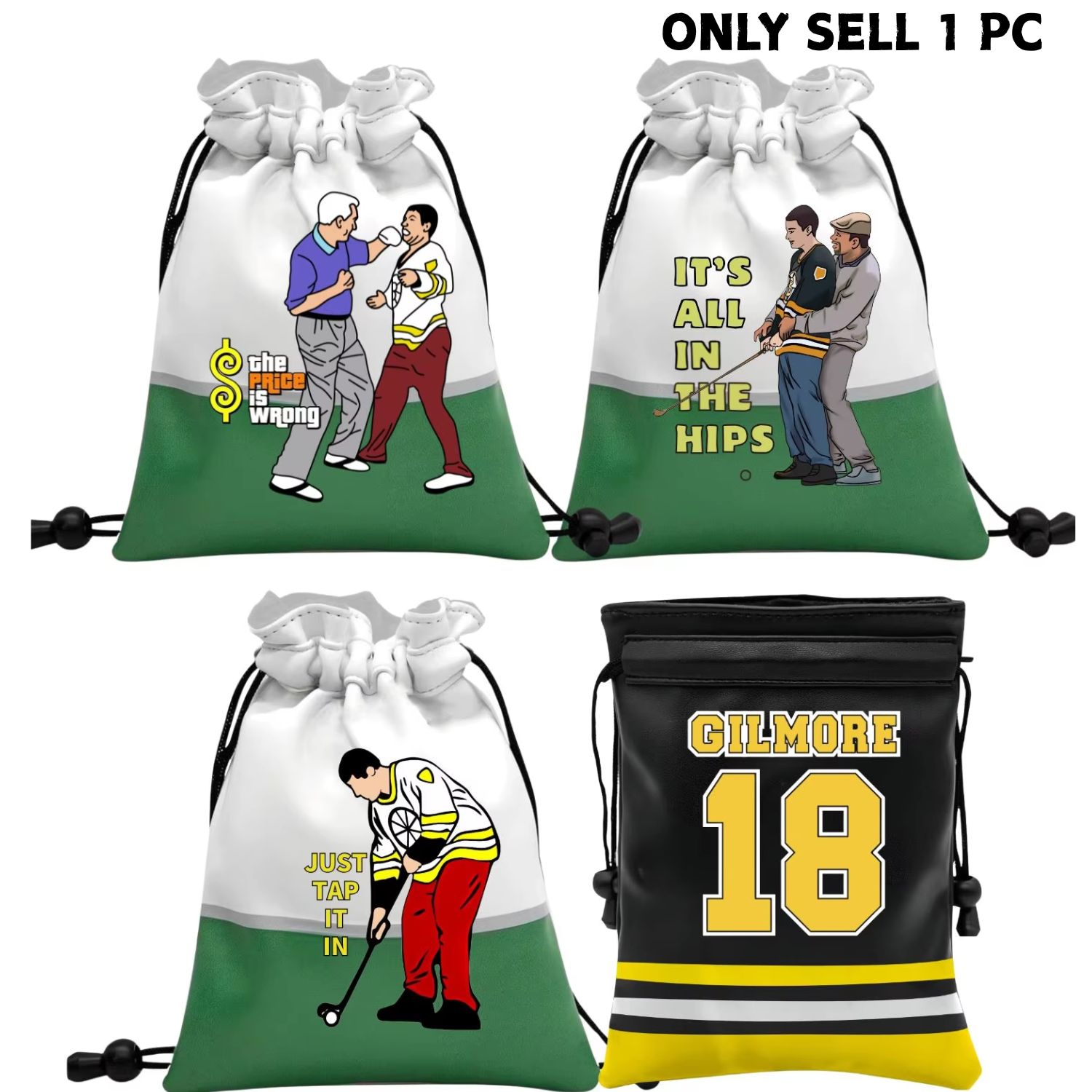Golf Ball Premium - Happy Gilmore 18 Dayanıklı Golf Değerli