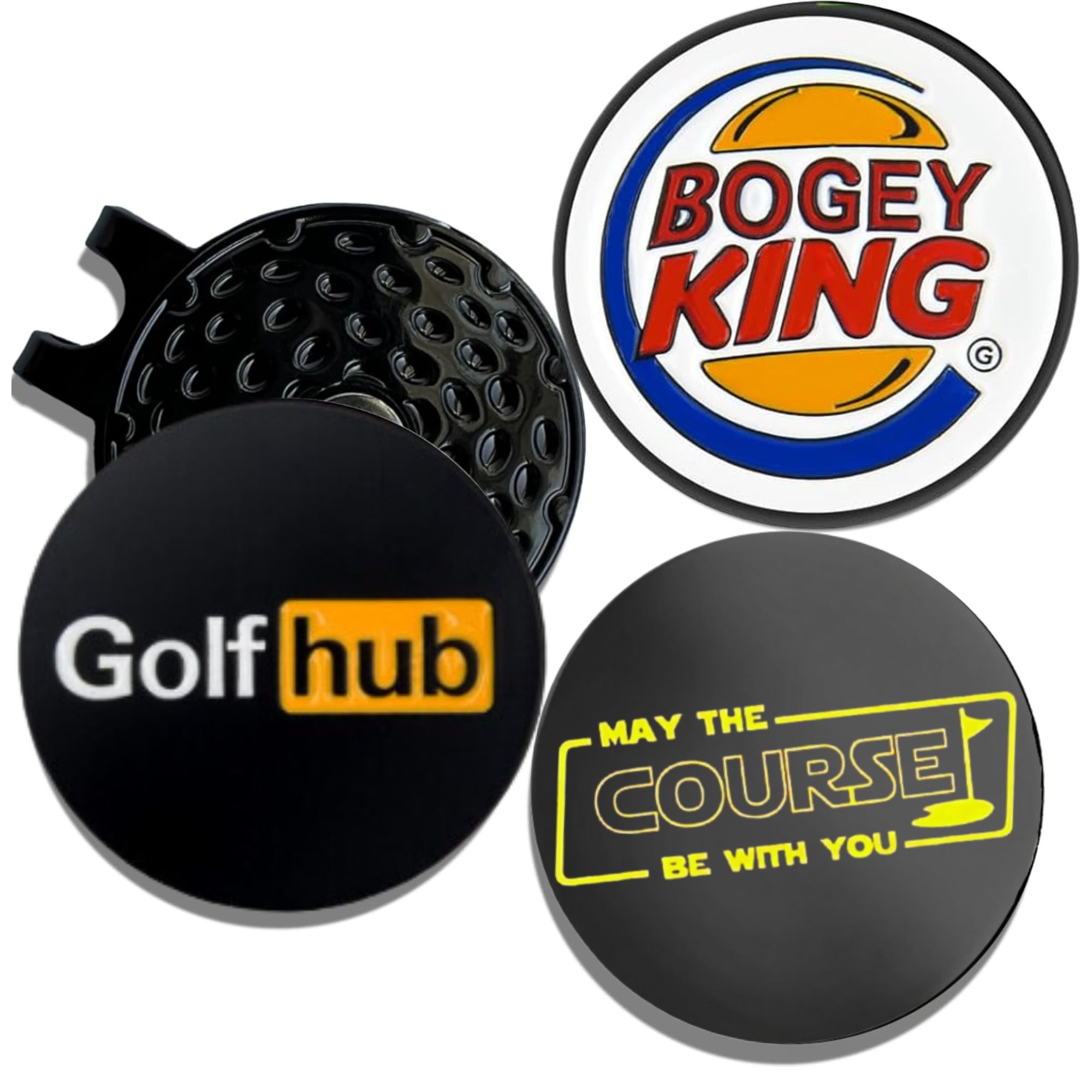 Golf Ball Premium - 3 Adet Komik Golf Topu İşaretleyici