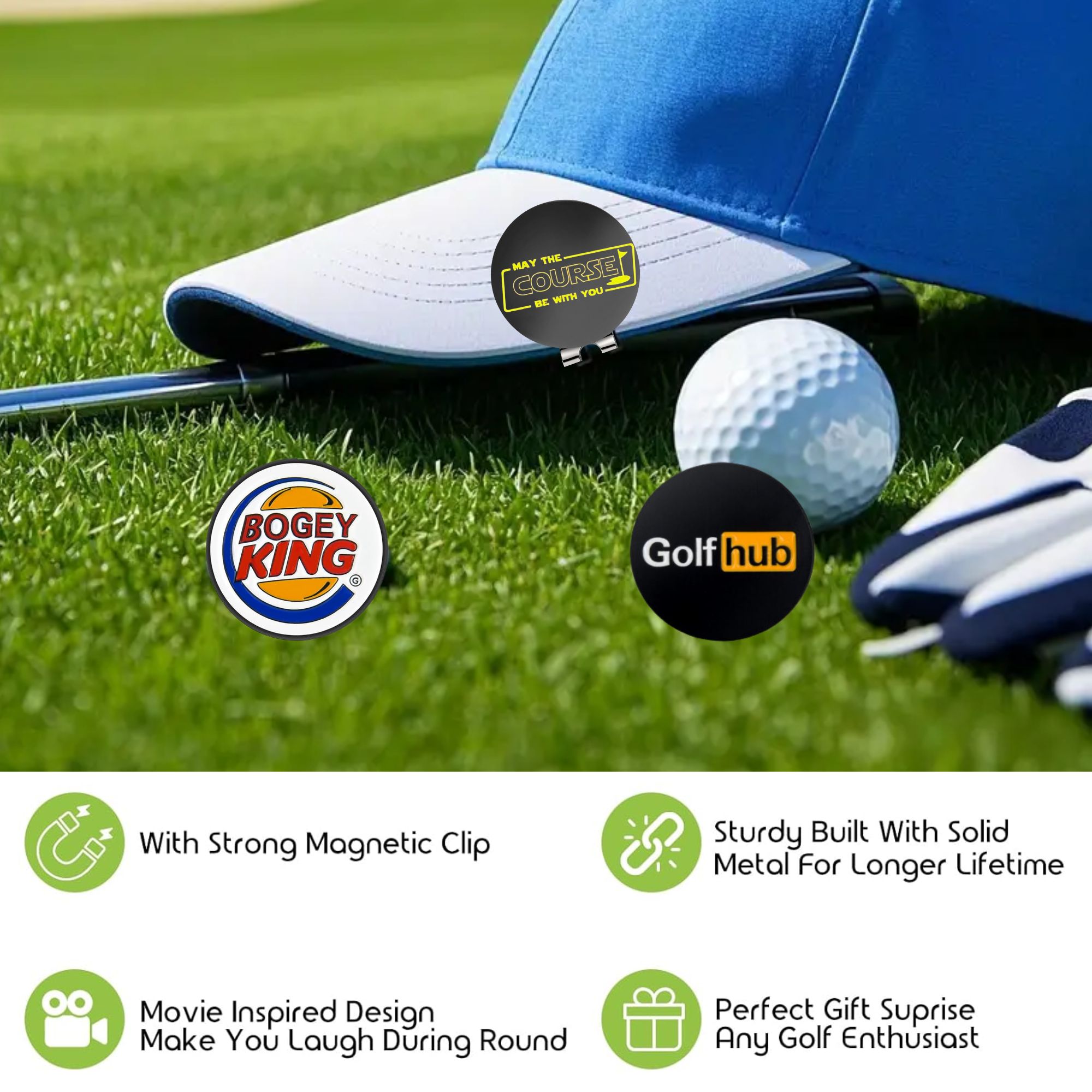 3 Adet Komik Golf Topu İşaretl - Golf Ball Premium incelemesi ve fiyatı